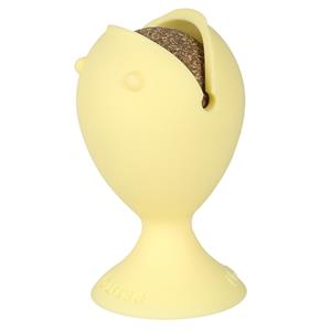 Ebi Petit snackspeeltje Puffi met catnipbal Geel