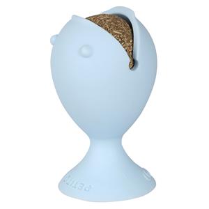 Ebi Petit snackspeeltje Puffi met catnipbal Blauw
