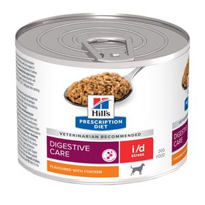48 x 200 g Hill's Prescription Diet i/d Stress met Kip hondenvoer nat