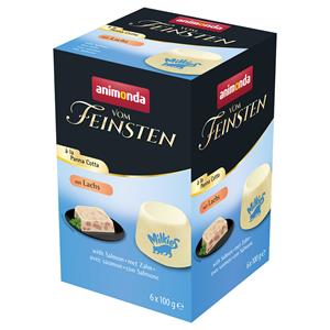 Animonda Vom Feinsten 6 x 100 g  Adult à la Panna Cotta met Zalm kattenvoer nat