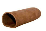 CeramicNature Leghol Medium Rond Bruin - 12x5x4cm