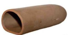 CeramicNature Leghol Large Rond Bruin - 14,5x6,5x4,7cm