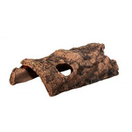 CeramicNature Half-Log - Aquarium - Ornament - 18x10x6 cm Bruin M