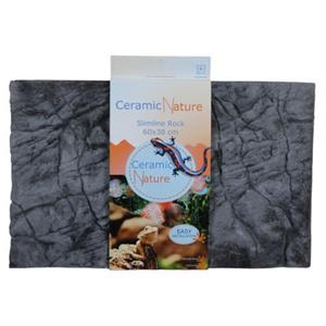 CeramicNature Cn Slimline Rock Oxford Grey Grijs - Aquarium - Achterwand - 60x38 cm