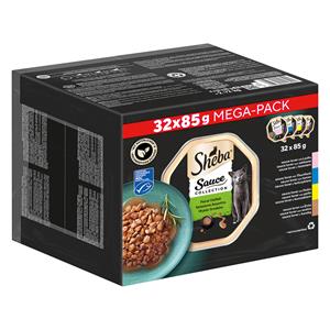 32 x 85 g - Sauce Love Sheba Variaties in Kuipjes