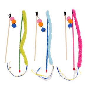 Duvo+ Speelhengel Pluche Staart & Balletjes Mix