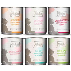 6x800g Mixpack MjAMjAM 6 soorten nat kattenvoer