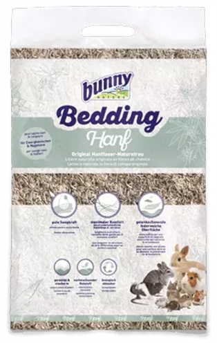 BunnyNature voordeelverpakking: 2x90l konijnenbakvulling hennepstrooisel