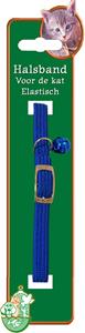 Kattenhalsband elastisch blauw - Gebr de boon