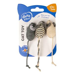 Duvo+ Rope kleine muizen 3 stuks