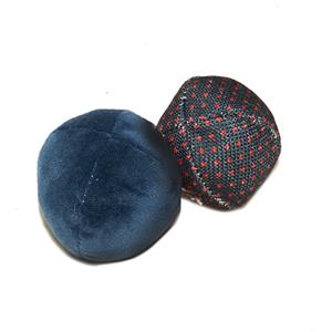 Duvo+ Retro blauwe ballen uni & stippen 2 stuks