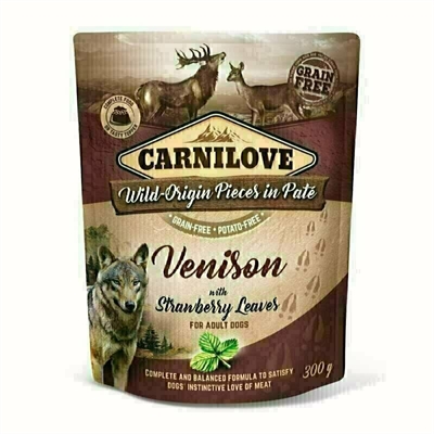 Carnilove dog pouch hert / aardbeienblad