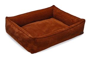 DbL Ribbed - Hondenmand - Terracotta - 95x80x23cm - Groot