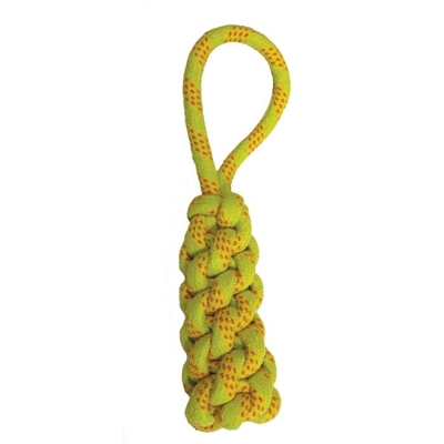Happy Pet twisted tugger flostouw geel / oranje