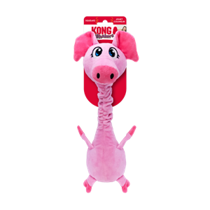vandermeer KONG SHAKERS BOBZ VARKEN MET PIEP ROZE 33X14X9 CM