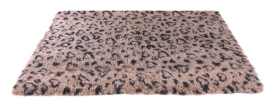 Martin vetbed print luipaardprint beige / zwart gerecycled