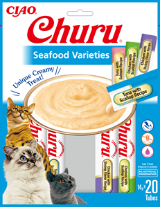 Inaba Churu kat Multipack Vis en Schaaldieren - 20 stuks