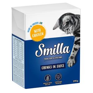 Smilla Hapjes in Saus 6 x 370 g Kattenvoer - Kip in Saus