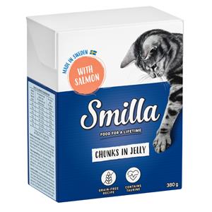 Smilla Hapjes in Gelei 6 x 380 g Kattenvoer - Zalm in Gelei