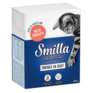 Smilla Hapjes in Gelei 6 x 380 g Kattenvoer - Garnalen in Gelei