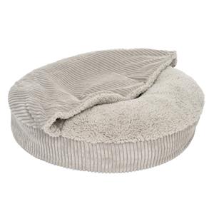 Zooplus Exclusive Hondenbed Flocke Vervangende Hoes Ø65cm, Lichtgrijs Hond