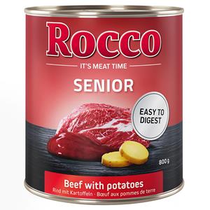 Rocco Senior 6 x 800 g Hondenvoer - Rocco Senior Rund met Aardappelen