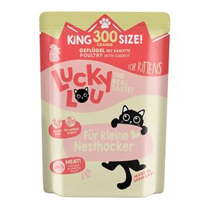 6x300g Lucky Lou Lifestage Kitten Gevogelte nat kattenvoer