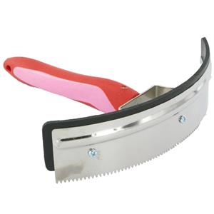 VSI Paarden Zweetmes gebogen softgrip roze/rood