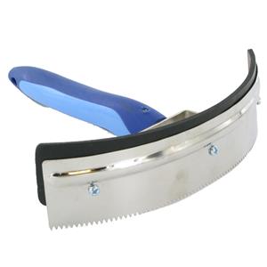 VSI Paarden Zweetmes gebogen softgrip blauw