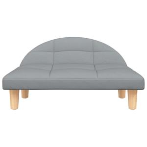 VidaXL Hondenmand 70x52x30 cm stof lichtgrijs