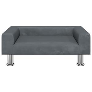 VidaXL Hondenmand 70x45x26,5 cm fluweel donkergrijs