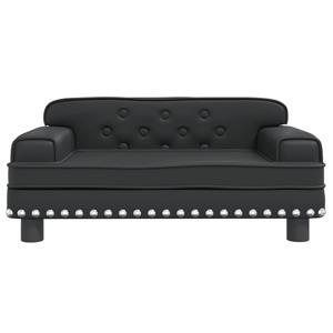 vidaxl Hondenmand 70x45x30 cm kunstleer zwart