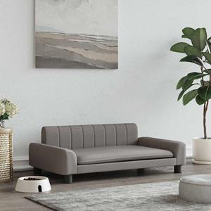 vidaxl Hondenmand 90x53x30 cm stof taupe