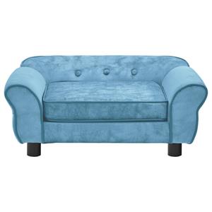 VidaXL Hondenbank 72x45x30 cm pluche turquoise