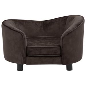VidaXL Hondenbank 69x49x40 cm pluche bruin