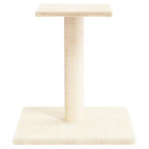 VidaXL Krabpaal met platform 38 cm crèmekleurig