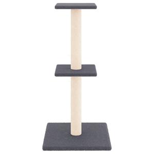 vidaXL Kattenmeubel met sisal krabpalen 73 cm donkergrijs