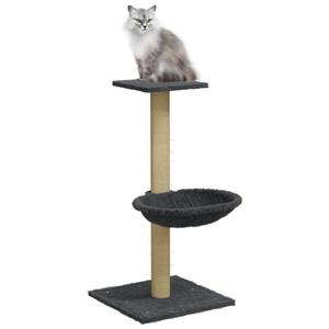 vidaXL Kattenmeubel met sisal krabpaal 74 cm donkergrijs