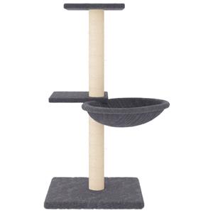 vidaXL Kattenmeubel met sisal krabpalen 72 cm donkergrijs