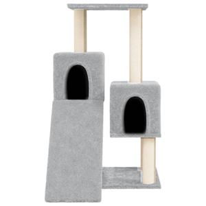 VidaXL Kattenmeubel met sisal krabpalen 82 cm lichtgrijs