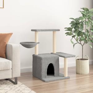 VidaXL Kattenmeubel met sisal krabpalen 83 cm lichtgrijs
