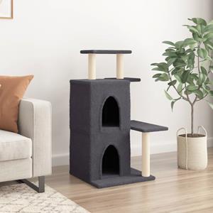 vidaxl Kattenmeubel met sisal krabpalen 97 cm donkergrijs