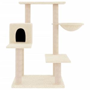 vidaXL Kattenmeubel met sisal krabpalen 82,5 cm crèmekleurig