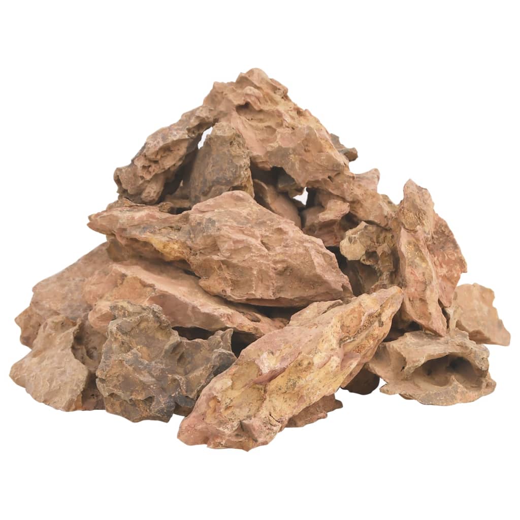 VidaXL Lavasteen 10 kg 1-10 cm bruin