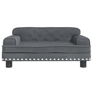 VidaXL Hondenmand 70x45x30 cm fluweel donkergrijs
