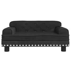 VidaXL Hondenmand 70x45x30 cm fluweel zwart