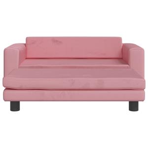vidaxl Hondenmand met verlengstuk 100x50x30 cm fluweel roze