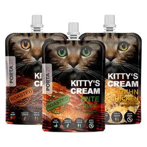 Voordeelpakket: 9x90g Porta 21 Kitty's Cream Farm-Mixpack (3 Soorten) Kattensnacks