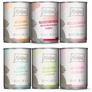 6x400g Mix (6 Rassen) MjAMjAM Kattenvoer Nat