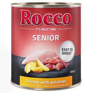 Rocco Senior 6 x 800 g Hondenvoer - Rocco Senior Kip met Aardappelen